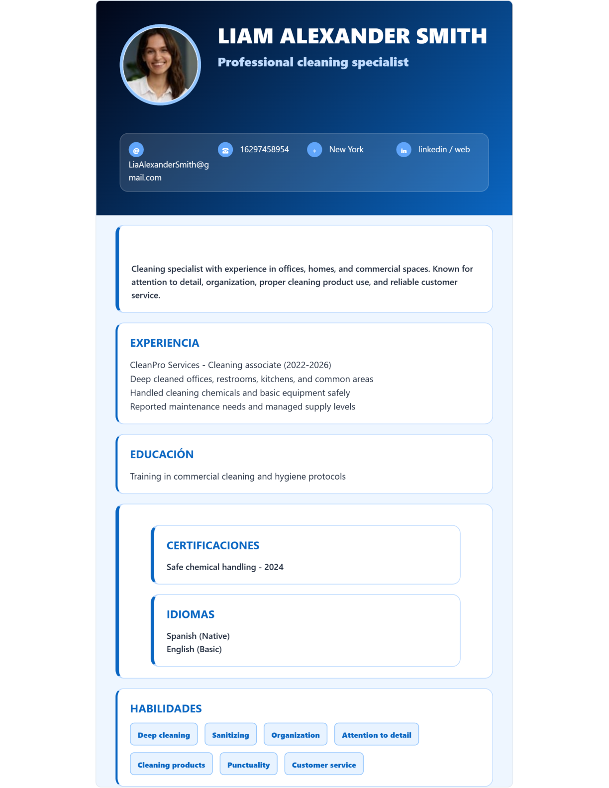 Premium resume example
